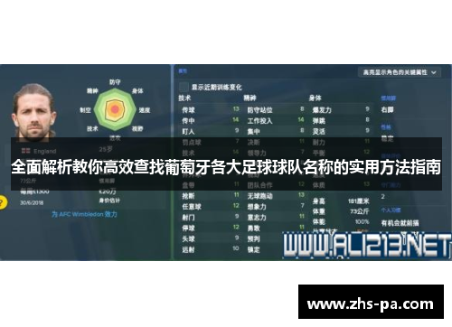 全面解析教你高效查找葡萄牙各大足球球队名称的实用方法指南