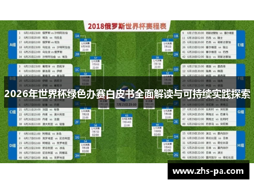 2026年世界杯绿色办赛白皮书全面解读与可持续实践探索 2026年世界杯绿色办赛白皮书全面解读与可持续实践探索